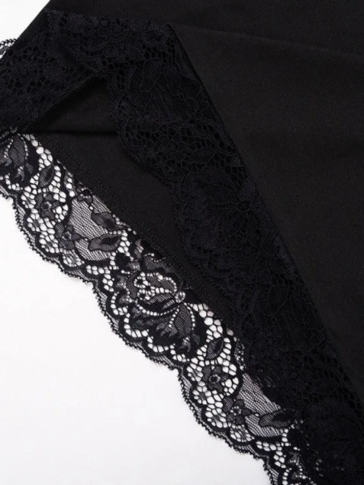 Wenkouban-nye outfits Lace Bandeau Slim Mini Dress 2025 fashion trends y2k style party club outfits
