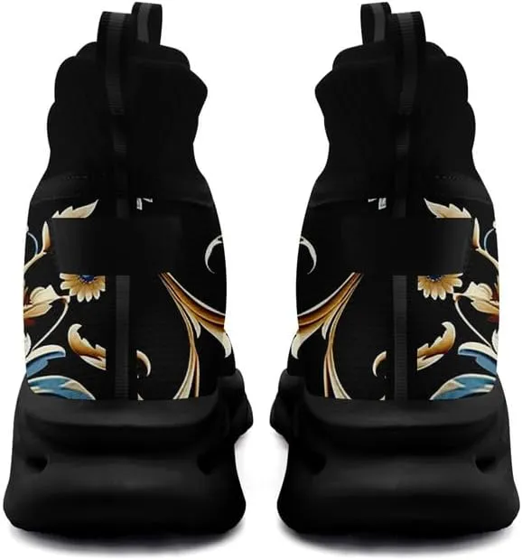 Wide Toe Mid-top Boots for Women Mesh Slip On Fashion Walking Shoes Lightweight Lace-up Workout Sneakers Anti-skid