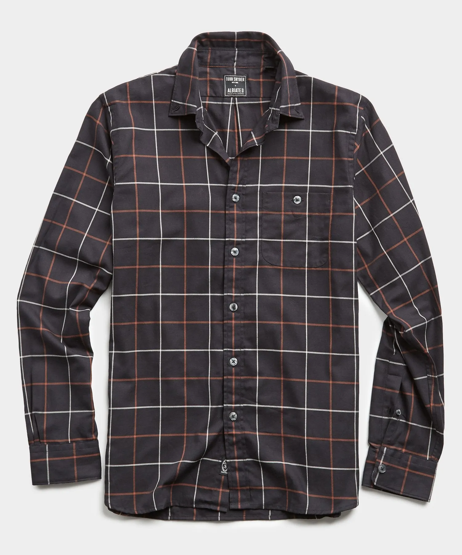 Windowpane Button Down in Black