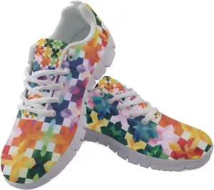 Women's Lightweight Running Shoes Breathable Tennis Shoes Non-Slip Workout Sneakers Fashion Athletic Trainers for Daily Gym Work Travel US Size5-12