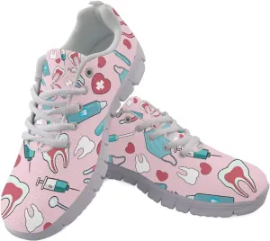 Women's Lightweight Running Shoes Breathable Tennis Shoes Non-Slip Workout Sneakers Fashion Athletic Trainers for Daily Gym Work Travel US Size5-12
