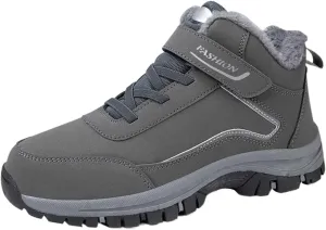 Work Boots for Men Cowboy Style Hiking Sneakers Warm Ankle Safety Shoes for Women Slip On Platform Sneakers Lightweight Safety Hike Grounded Footwear